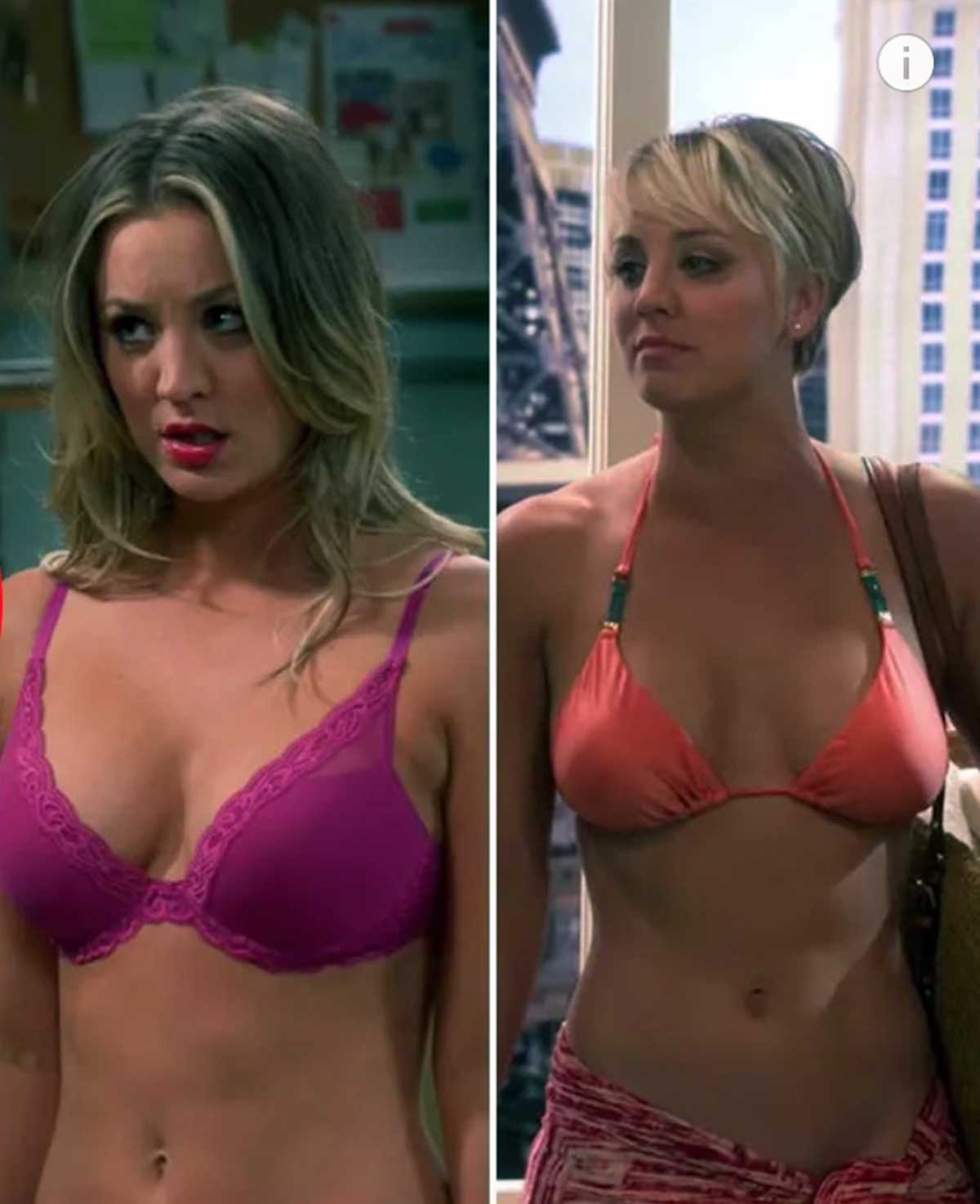 El cambio de look de Kaley Cuoco en The Big Bang Theory