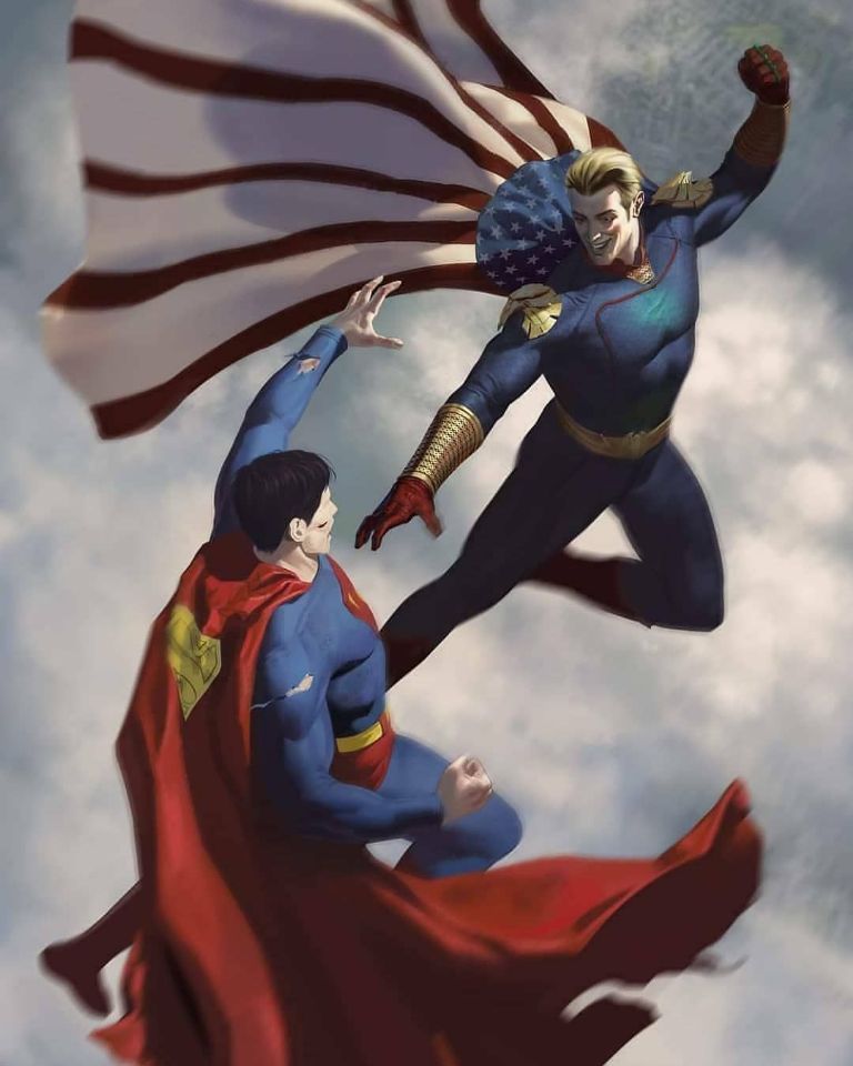 Homelander vs Superman Poster